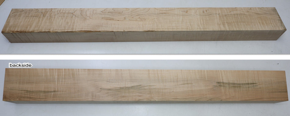 Red Maple Flame Neck Blank 2.6" x 4" x 35.8" - Stock# 6-7751