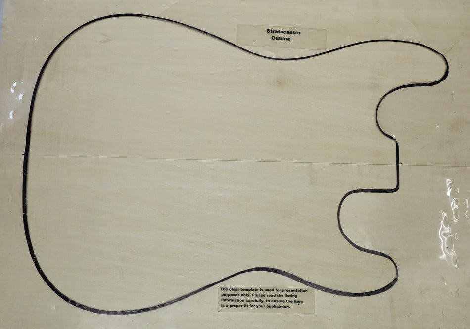Basswood body blank, unglued 2pc 47 mm thick (Light) - Stock# 6-7757