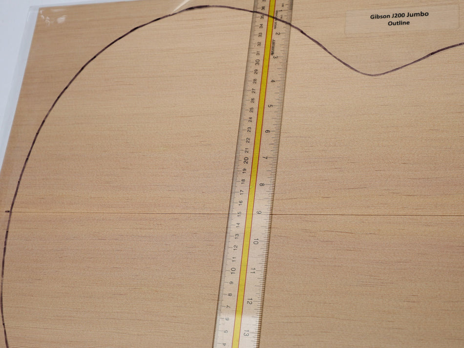 Douglas-Fir Jumbo Guitar Set, 4 mm thick (+Professional) - Stock# 6-7765