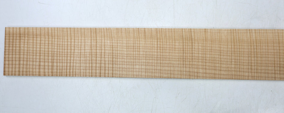 Maple Flame Guitar Fingerboard 7 * 77 * 565 mm, unslotted (PREMIUM FIGURE 5★) - Stock# 6-7775