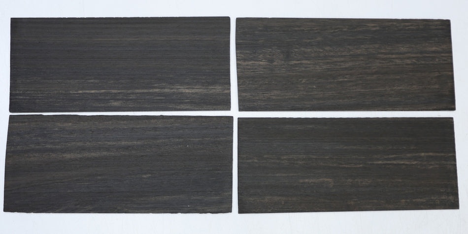 Ebony Headstock, 4 pieces 3 * 87 * 200 mm - Stock# 6-7781