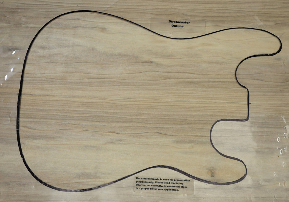 Tulip Poplar body blank, unglued 2pc 47 mm thick - Stock# 6-7789