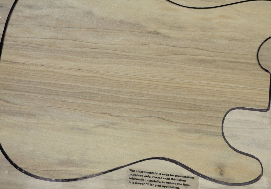 Tulip Poplar body blank, unglued 2pc 47 mm thick - Stock# 6-7789