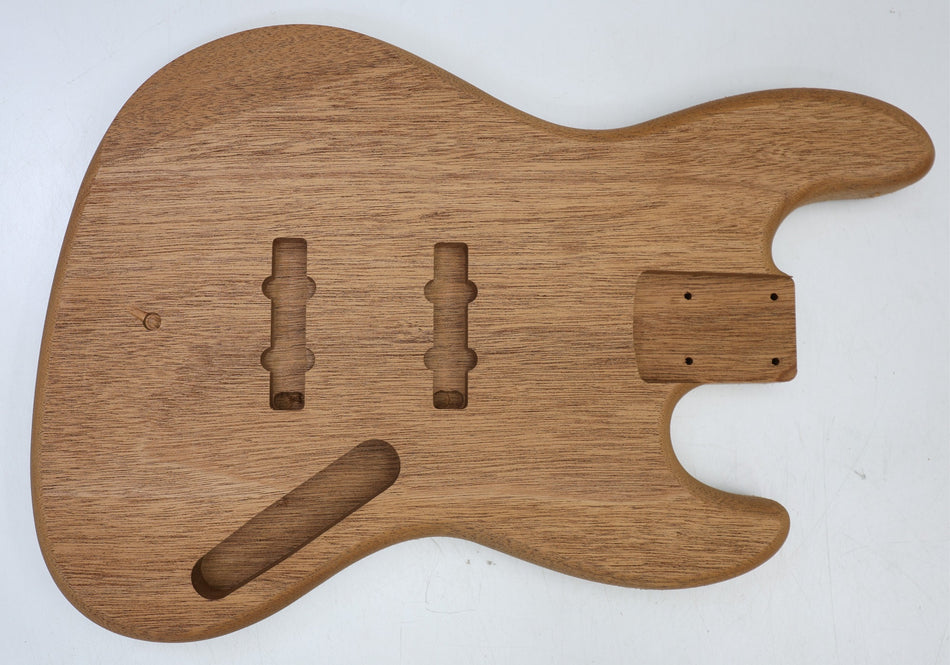 Fijian Mahogany Machined One-piece Jazz Bass body - Stock# 6-7805