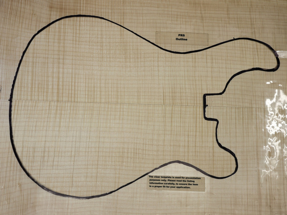 Maple Flame Archtop Guitar set 24 mm thick (GREAT FIGURE +3★) - Stock# 6-7814