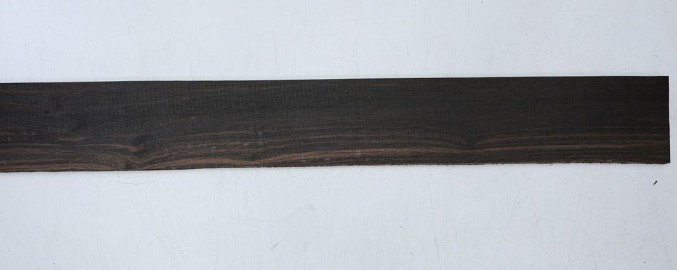Ebony Bass Guitar Fingerboard 9 * 67 * 710 mm  long, unslotted - Stock# 6-7833