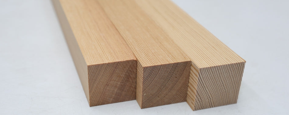 Douglas-Fir Bracewood, 3 blocks  42 * 42 * 580 mm - Stock# 6-7841