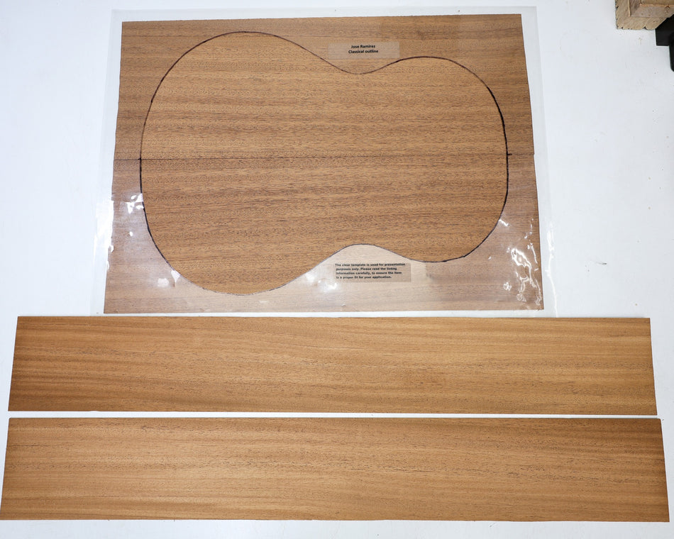 Back & Side set Fijian Mahogany, Classical (+STANDARD) - Stock# 6-7851