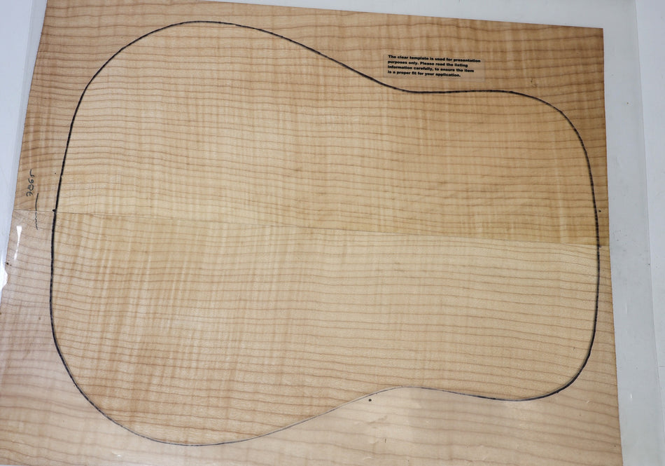 Back & Side set Maple Flame, Dreadnought - Stock# 6-7865