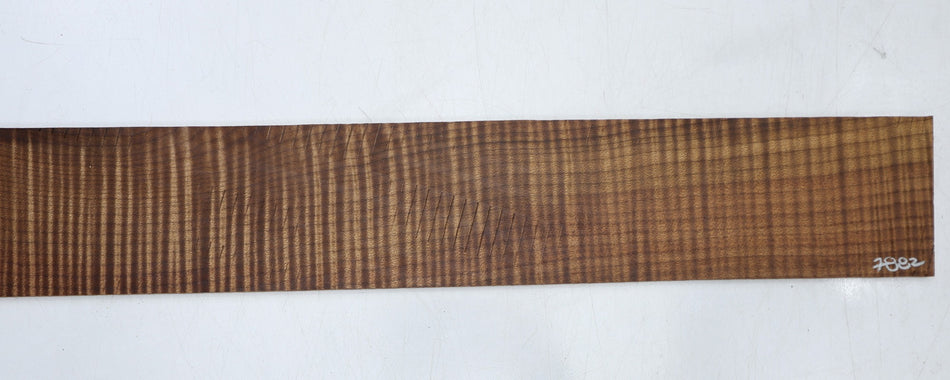 Torrefied Maple Flame Fingerboard 7 * 7.7 * 570 mm, unslotted (HIGH FIGURE 4★) - Stock# 6-7882