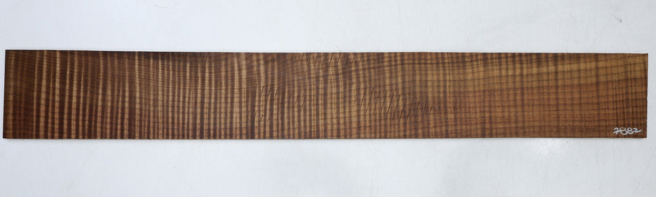 Torrefied Maple Flame Fingerboard 7 * 7.7 * 570 mm, unslotted (HIGH FIGURE 4★) - Stock# 6-7882