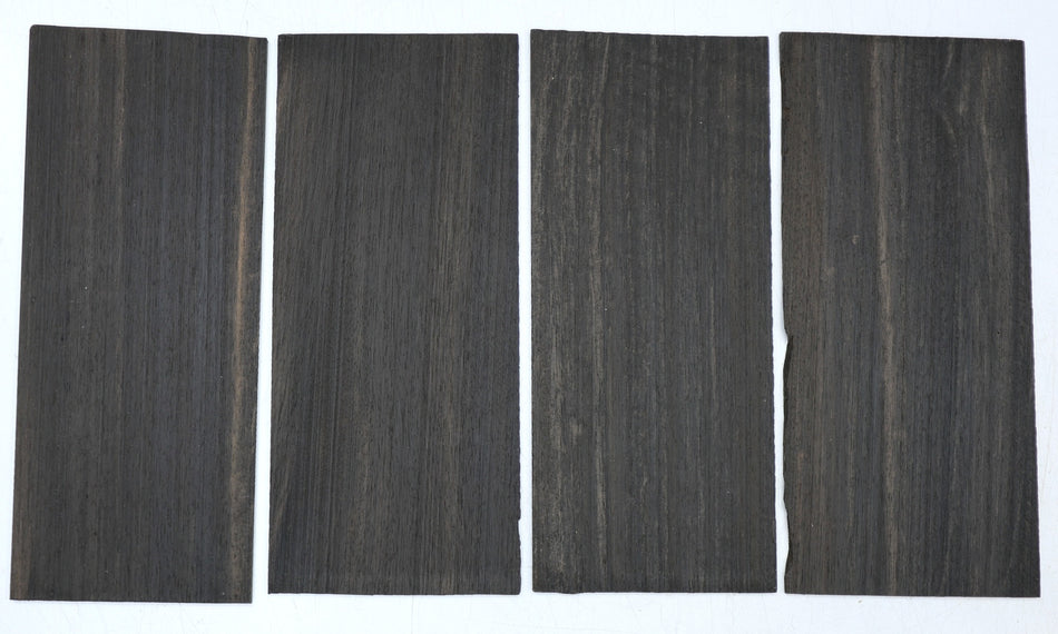 Ebony Headstock, 4 pieces 3.5 * 85 * 200 mm - Stock# 6-7888