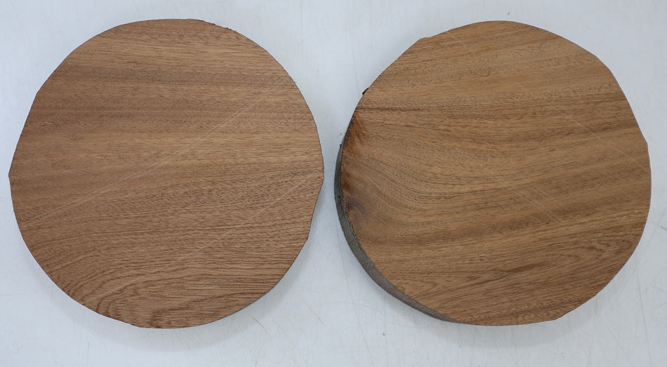 Sapele, 2 rounds 6.7" x 1.9" thick - Stock# 6-7890