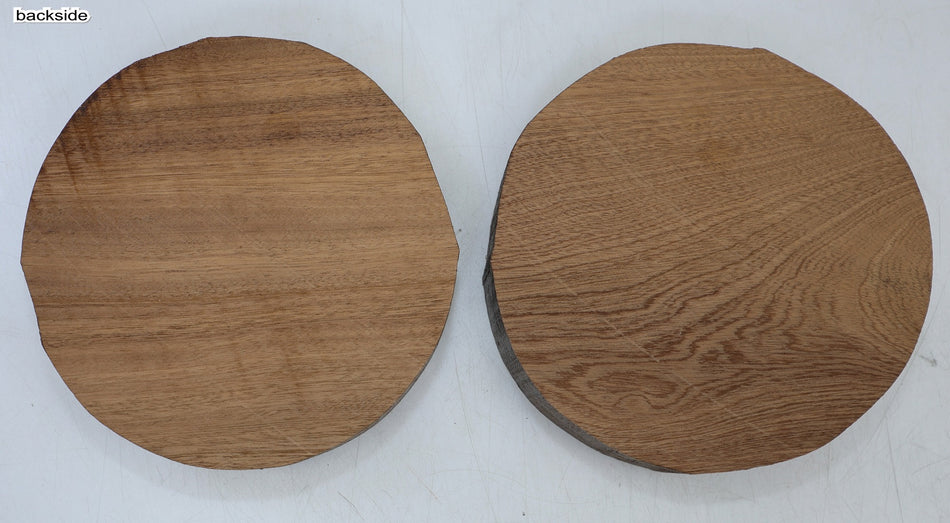 Sapele, 2 rounds 6.7" x 1.9" thick - Stock# 6-7890