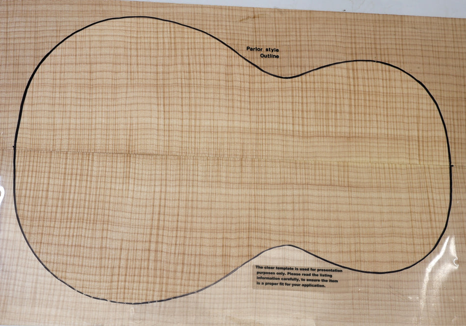 Back & Side set Maple Flame, Parlor (PREMIUM FIGURE) - Stock# 6-7900