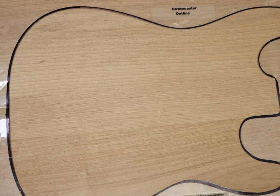 Alder body blank, Glued 3pc, 44 mm thick (+STANDARD) - Stock# 6-7902