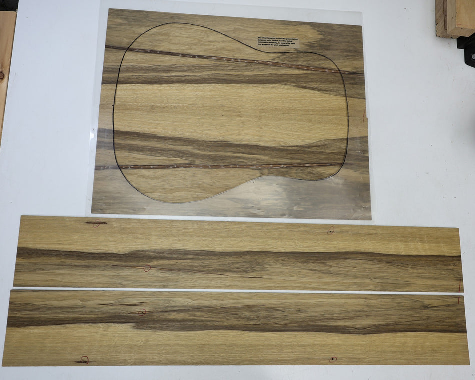 Back & Side set Black Limba, Dreadnought - Stock# 6-7903