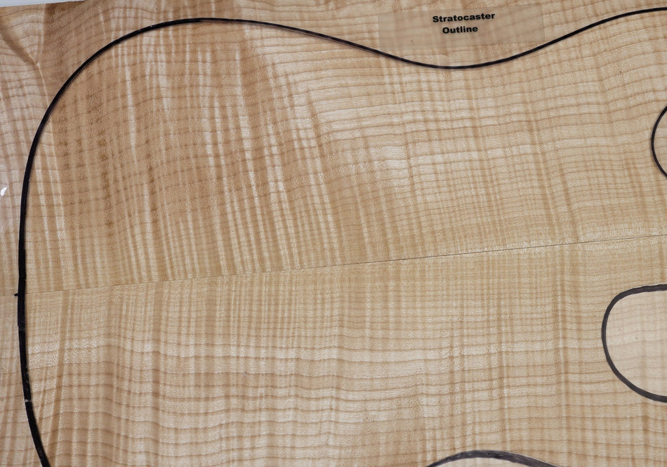 Maple Flame Guitar set 6 mm thick (GREAT FIGURE) - Stock# 6-7909