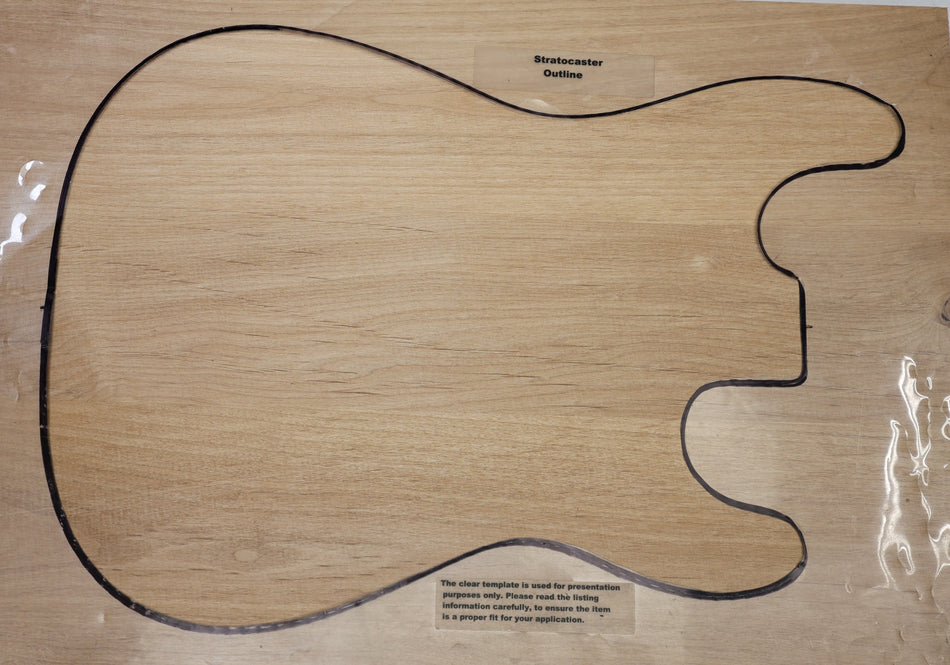 Alder body blank, Glued 3pc, 45 mm thick (+STANDARD) - Stock# 6-7919