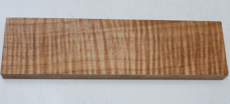 Maple Flame Bridge blank 14.5 * 55 * 205 mm (HIGH FIGURE) - Stock# 6-7921
