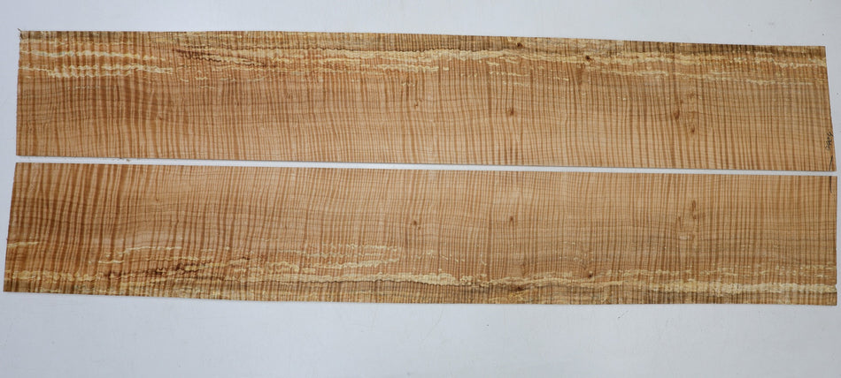 Spalted Maple Flame Side set 5 * 135 (125) * 835 mm (HIGH FIGURE) - Stock# 6-7924