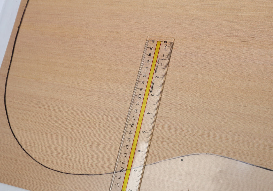 Douglas-Fir Dreadnought Guitar Set 3.9 mm thick (HIGH GRADE) - Stock# 6-7934