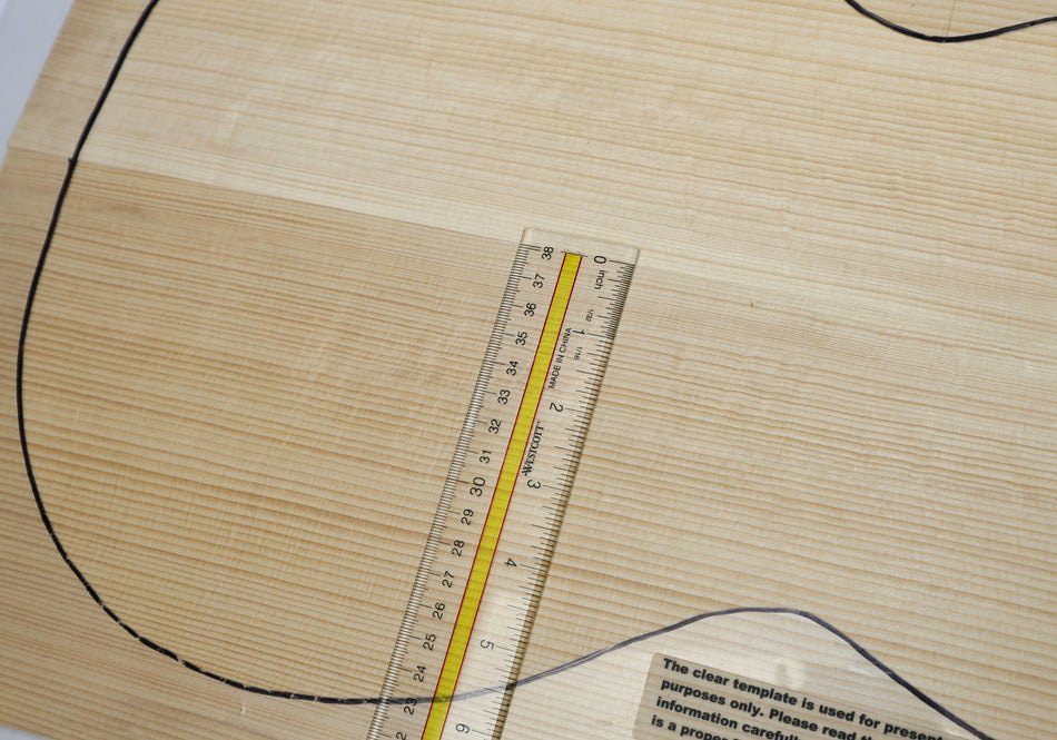 Red Spruce Parlor Guitar Set 3.6 mm thick (+Factory) - Stock# 6-7941