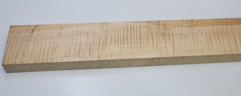 Maple Flame Neck Blank 28 * 103 * 755 mm (Great Figure) - Stock# 6-7948