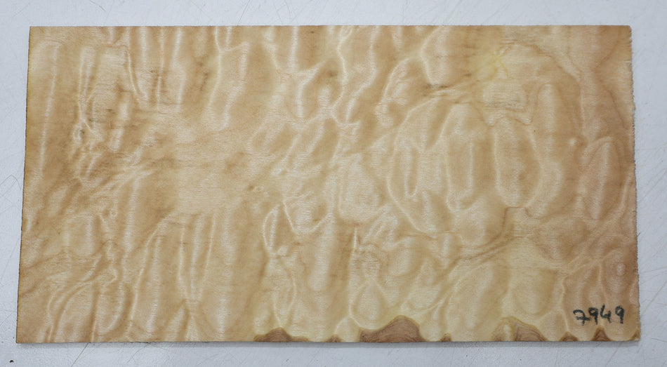 Maple Quilt Headstock, 6.5 * 190 * 210 mm (HIGH FIGURE) - Stock# 6-7949