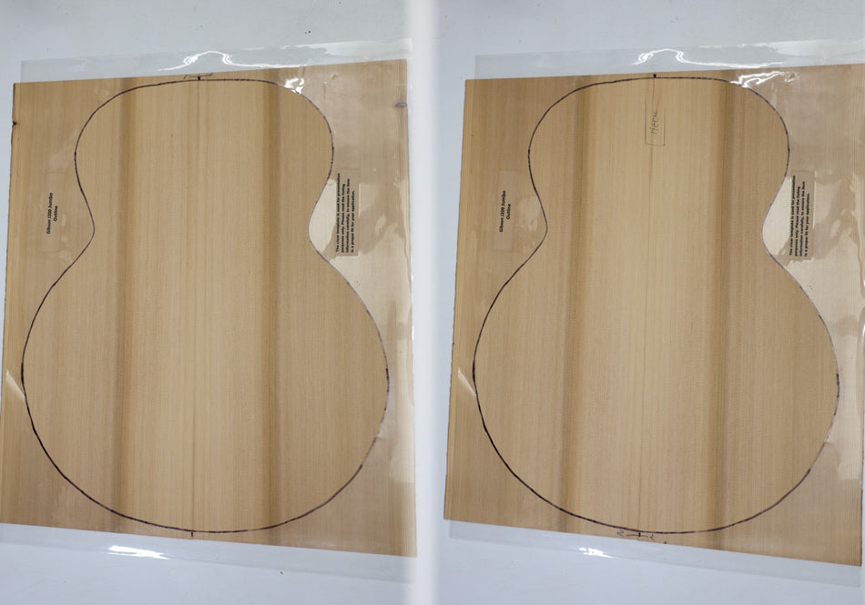 Red Cedar Jumbo, 2 Guitar Sets, 3.8 mm thick (Professional) - Stock# 6-7955