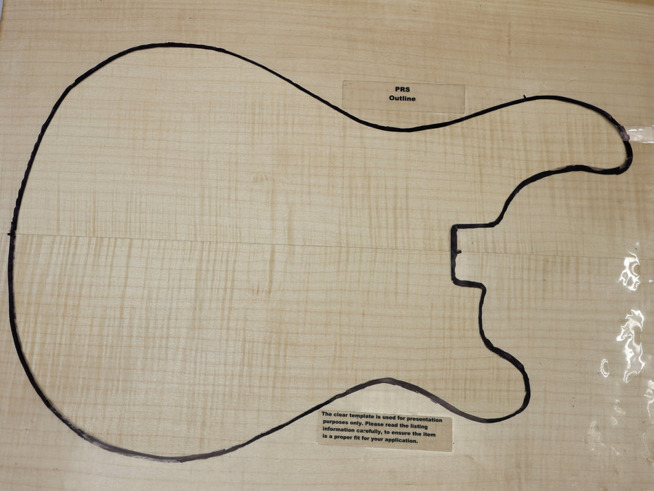 Maple Flame Archtop Guitar set, 25 mm thick (Great Figure) - Stock# 6-7965