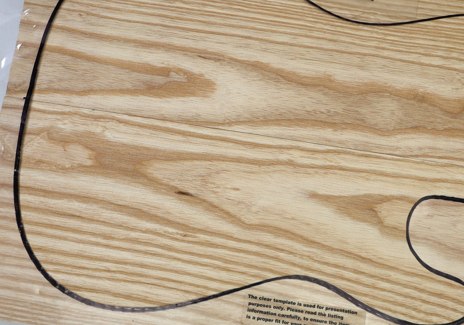 White Ash body blank, unglued 2pc 48 mm thick (Standard) - Stock# 6-7970