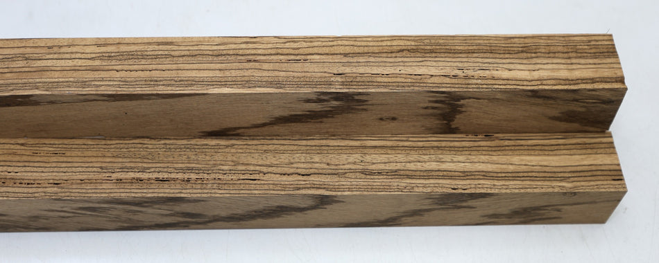 Zebrawood Spindle Squares, 2 pieces 50 * 50 * 560 mm - Stock# 6-8030