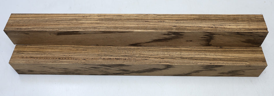 Zebrawood Spindle Squares, 2 pieces 50 * 50 * 560 mm - Stock# 6-8030