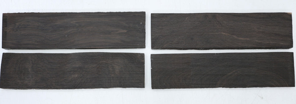 Ebony Bridge blanks, 4 pieces 12 * 49 * 205 mm each - Stock# 6-8031