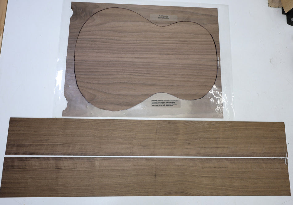 Back & Side set Walnut (Black), Classical - Stock# 6-8034