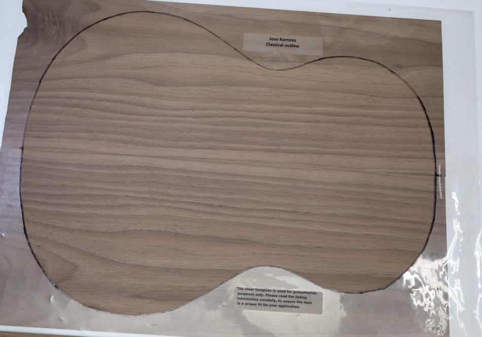 Back & Side set Walnut (Black), Classical - Stock# 6-8034