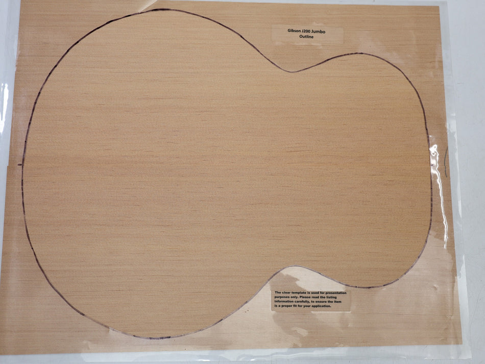 Douglas-Fir Jumbo Guitar Set, 3.8.mm thick (Standard 3★) - Stock# 6-8047
