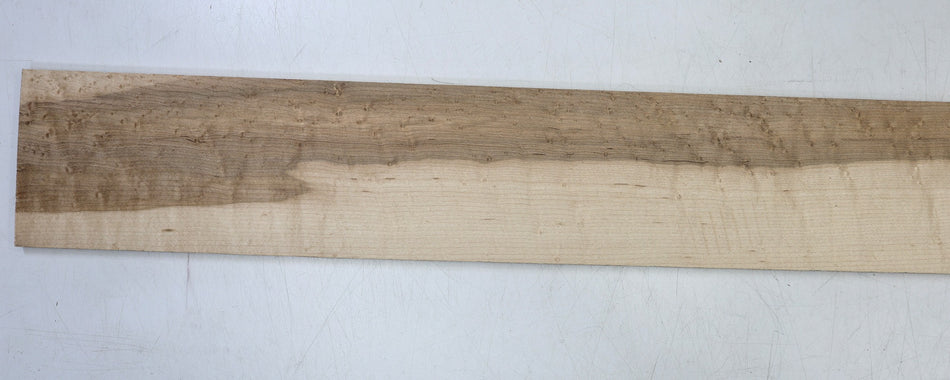 Rock Maple Birdseye Bass Fingerboard 9 * 96 * 850.mm unslotted - Stock# 6-8059