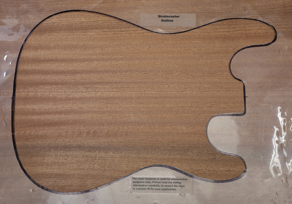 Sapele body blank, One piece 44 mm thick (HIGH GRADE) - Stock# 6-8066