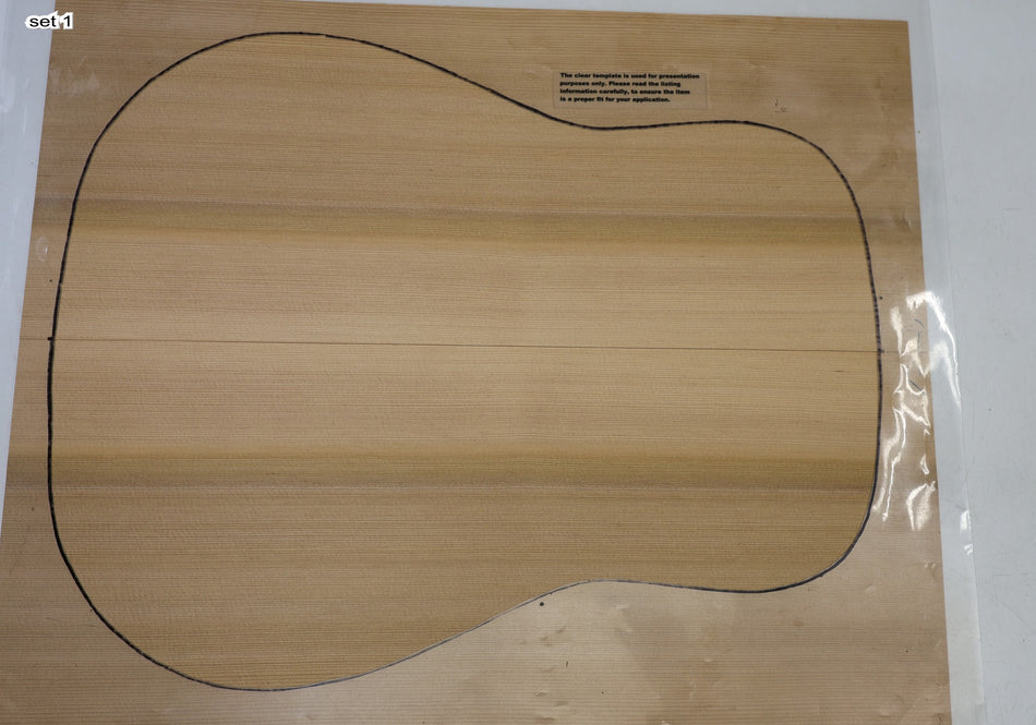Red Cedar Dreadnought, 2 Guitar Sets 3.8 mm thick (+Factory) - Stock# 6-8089