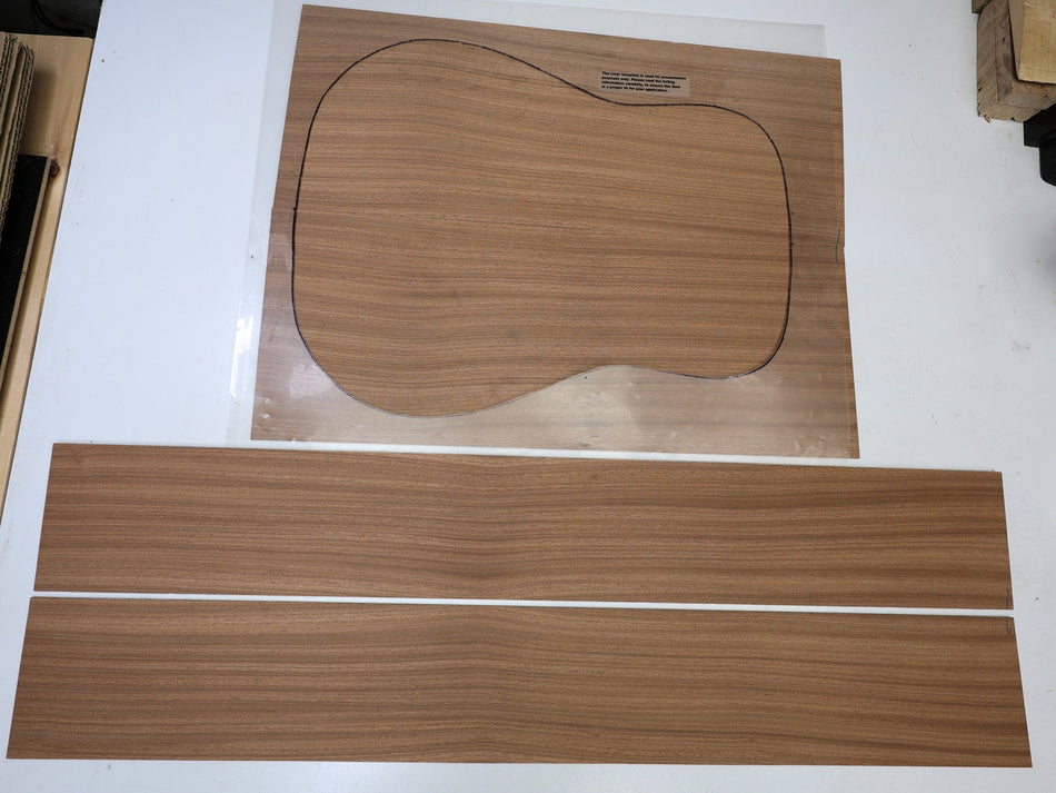 Back & Side set Sapele, Dreadnought - Stock# 6-8094