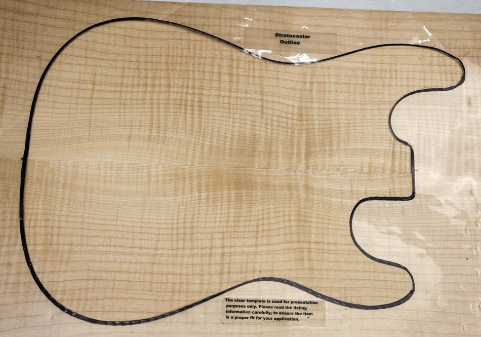 Maple Flame Guitar set 5.7 mm thick (Great Figure) - Stock# 6-8097