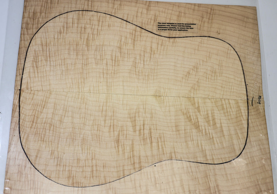 Back & Side set Maple Flame, Dreadnought (HIGH FIGURE) - Stock# 6-8098