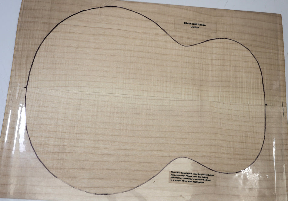 Back & Side set Maple Flame, Jumbo - Stock# 6-8111