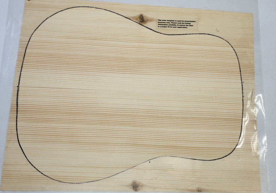 Red Spruce Dreadnought Guitar Set 3.3mm thick (Factory)  - Stock# 6-8117