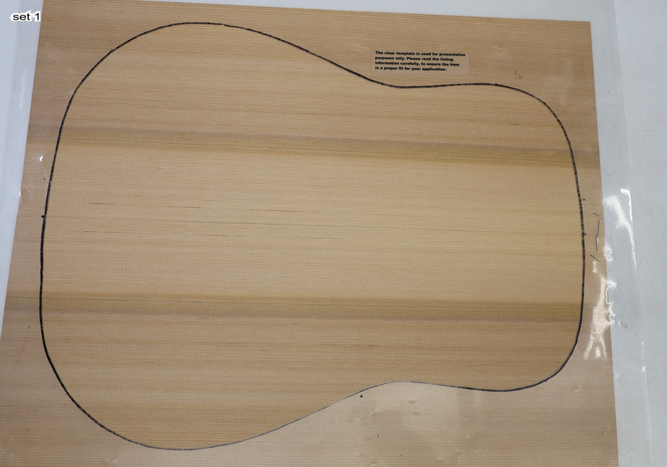 Red Cedar Dreadnought, 2 Guitar Sets 4mm thick (Professional) - Stock# 6-8118