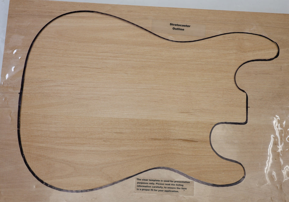Alder body blank, Glued 3pc 45.mm thick (+STANDARD) - Stock# 6-8122