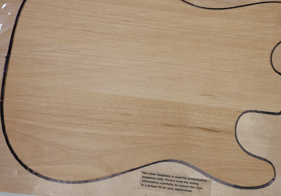 Alder body blank, Glued 3pc 45.mm thick (+STANDARD) - Stock# 6-8122