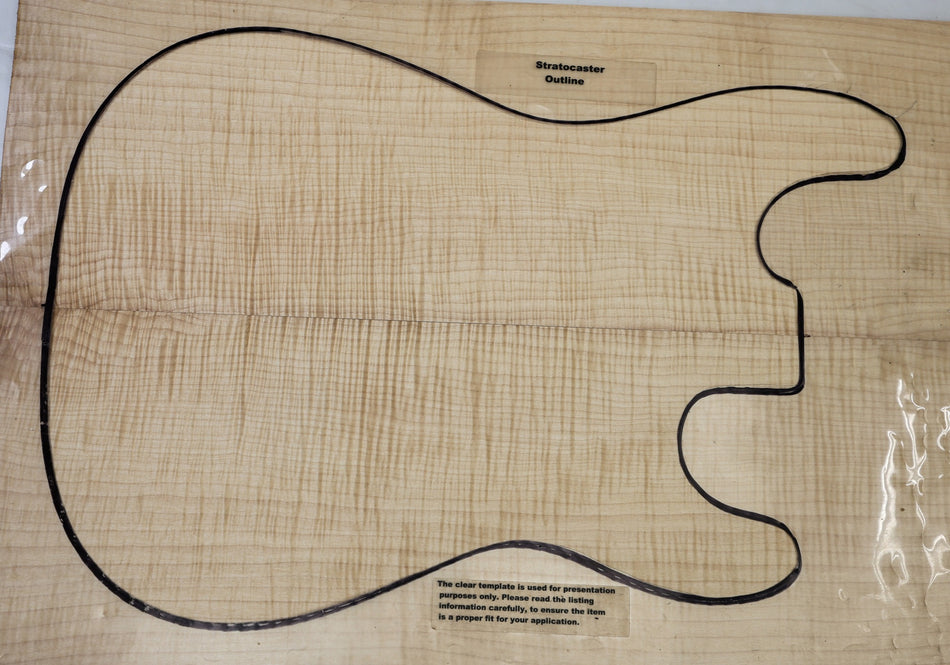 Maple Flame Guitar set 5.8mm thick (HIGH FIGURE) - Stock# 6-8130
